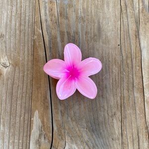 NEW Pink Hibiscus Flower Hair Clip